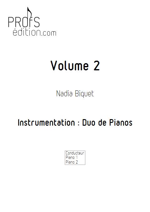 Recueils 2 - Duo de Pianos - BIQUET N. - front page