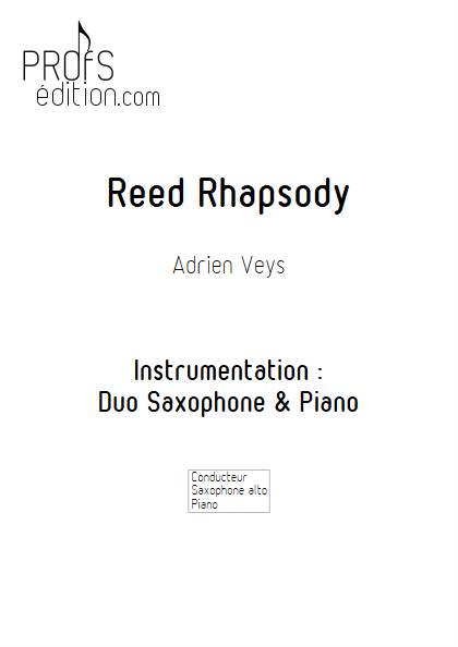 Reed Rhapsody - Saxophone et Piano - VEYS A. - front page