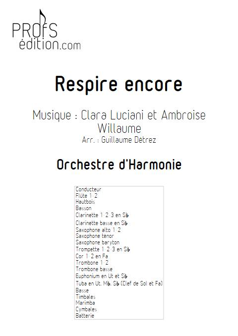 Respire encore - Orchestre d'harmonie - WILLAUME A. - front page