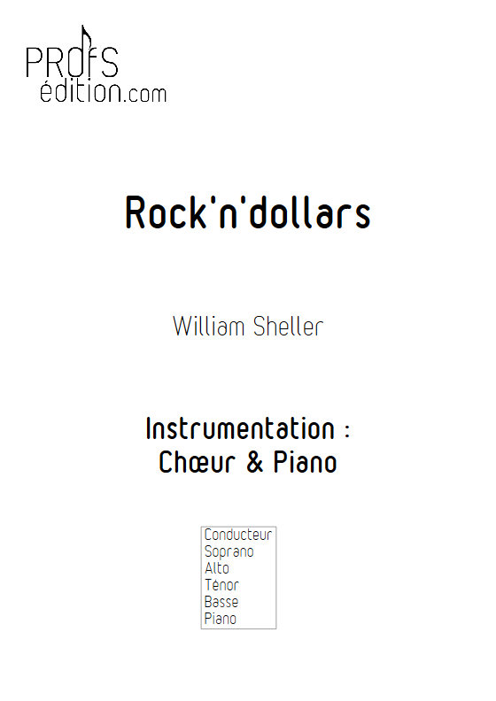 Rock'N'Dollars - Chœur & Piano - SHELLER W. - front page