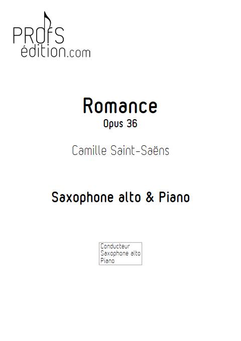 Romance Op. 36 - Saxophone & Piano - SAINT-SAENS C. - front page