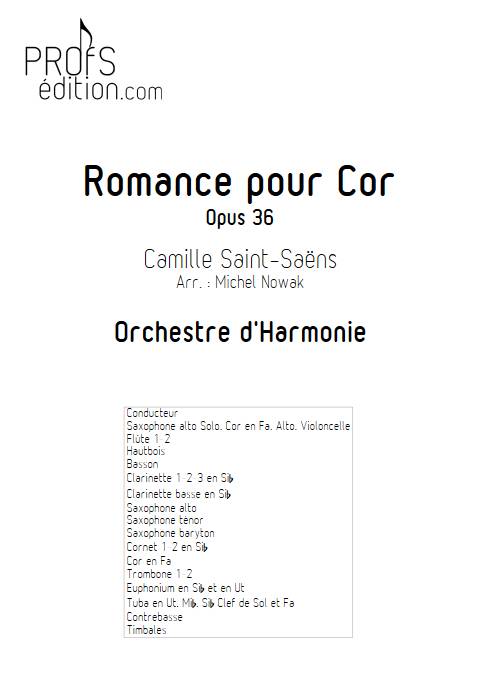 Romance Opus 36 - Cor & Orchestre d'Harmonie - SAINT-SAENS C. - front page