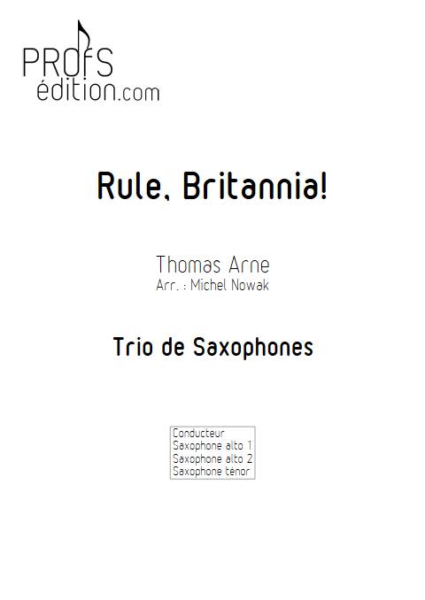 Rule Britannia - Trio de Saxophones - ARNE T. - front page