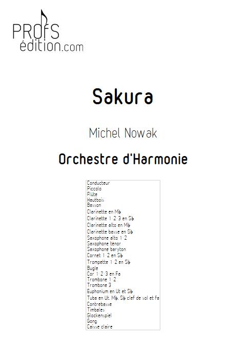 Sakura - Orchestre d'harmonie - NOWAK M. - front page