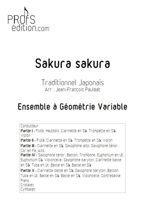 Sakura sakura - Ensemble Variable - TRADITIONNEL JAPONNAIS - front page
