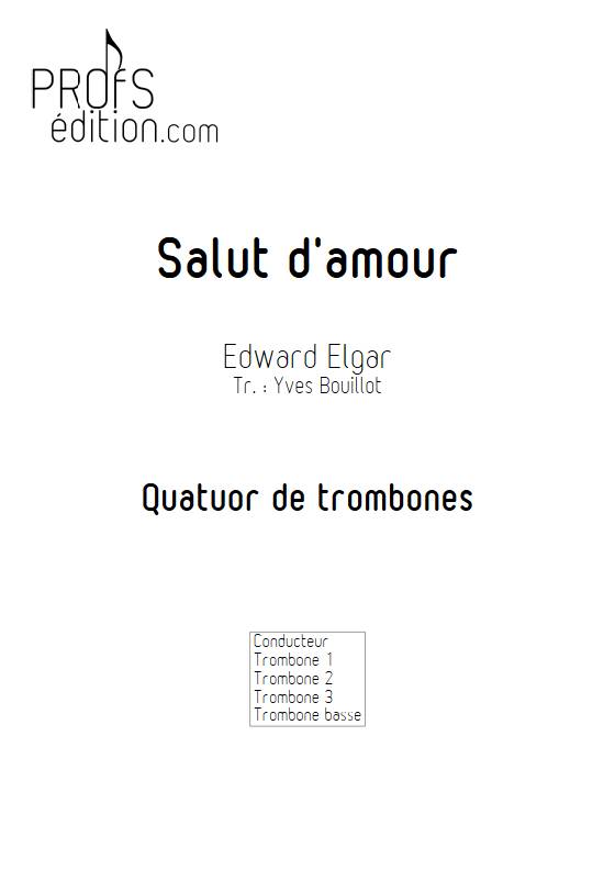 Salut d'Amour - Quatuor de Trombones - ELGAR E. - front page