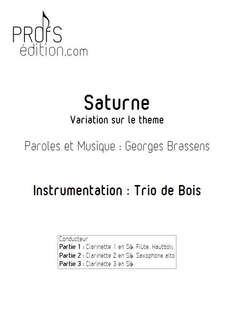 Saturne - Trio de Clarinettes - BRASSENS G. - front page