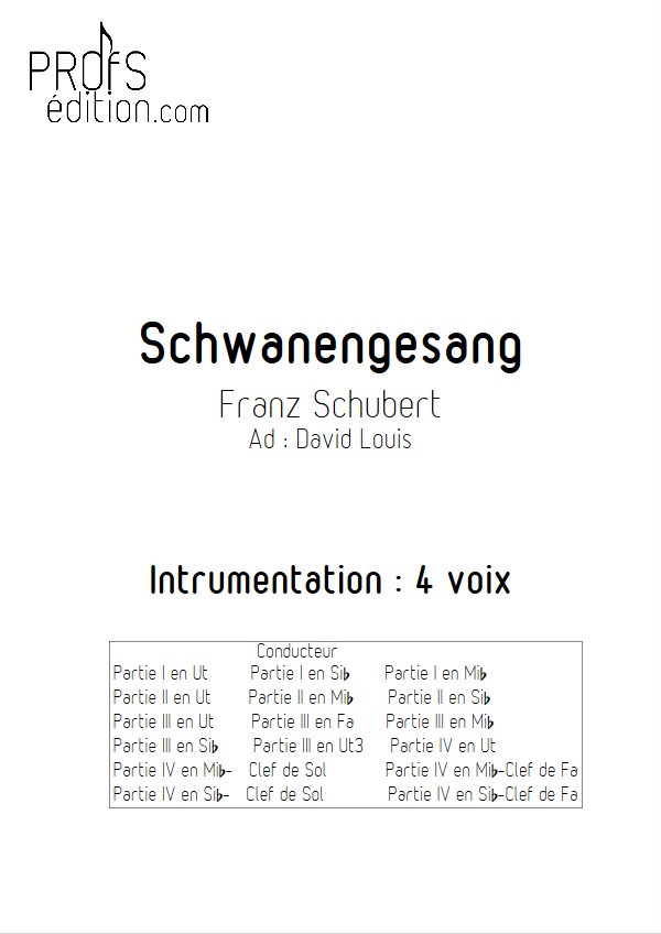 Ständchen - Ensemble Géométrie Variable - SCHUBERT F. - front page