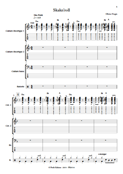 SkaknRoll - Ensemble de Musiques Actuelles - FREGIS O. - app.scorescoreTitle