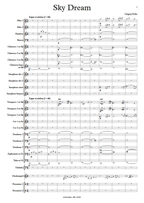 Sky Dream - Orchestre d'Harmonie - FRELAT G. - app.scorescoreTitle