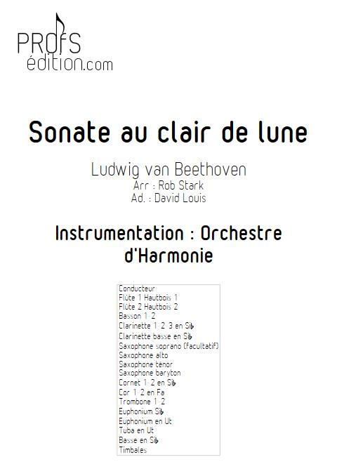 Sonate au clair de lune - Orchestre d'Harmonie - BEETHOVEN L. V. - front page
