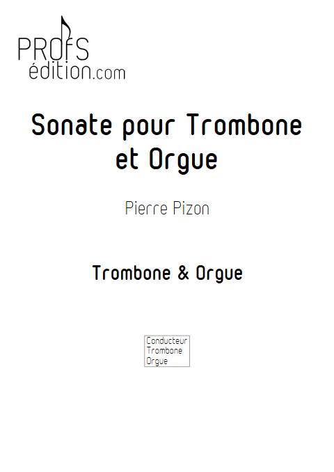 Sonate pour Trombone - Trombone & Orgue - PIZON P. - front page
