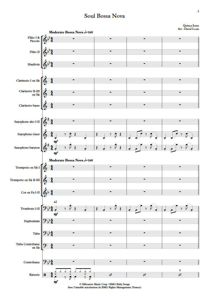 Soul Bossa Nova - Orchestre d'Harmonie - JONES Q. - app.scorescoreTitle