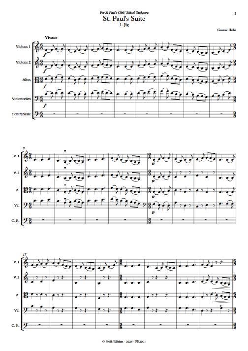 St Pauls Suite - Orchestre à cordes - HOLST G. - Score