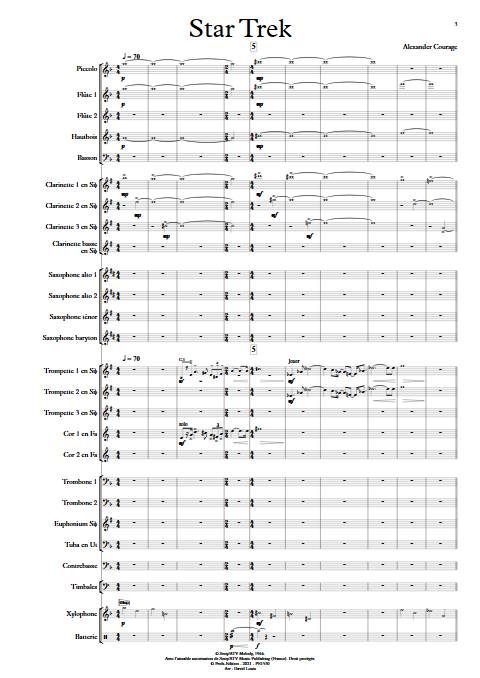 Star Trek - Orchestre d'Harmonie - COURAGE A. - app.scorescoreTitle