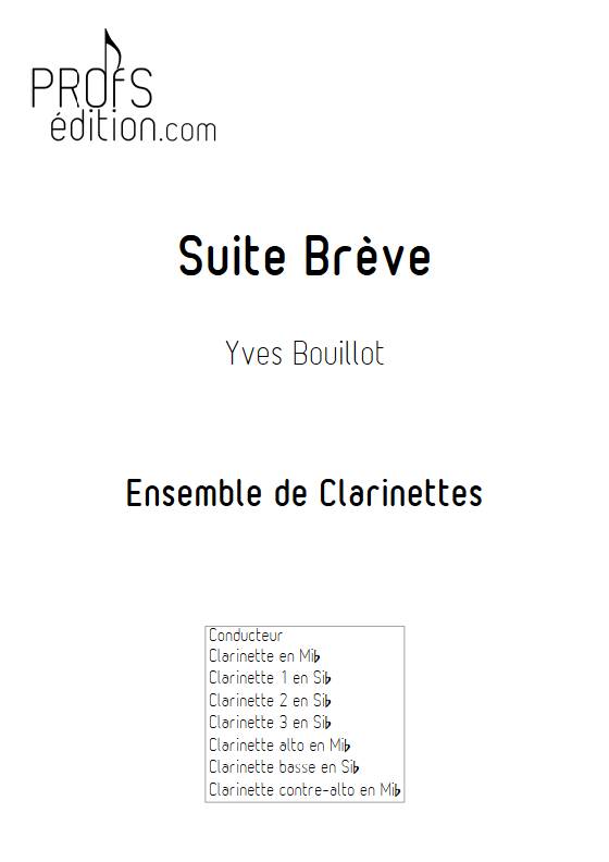 Suite brève - Ensemble de Clarinettes - BOUILLOT Y. - front page