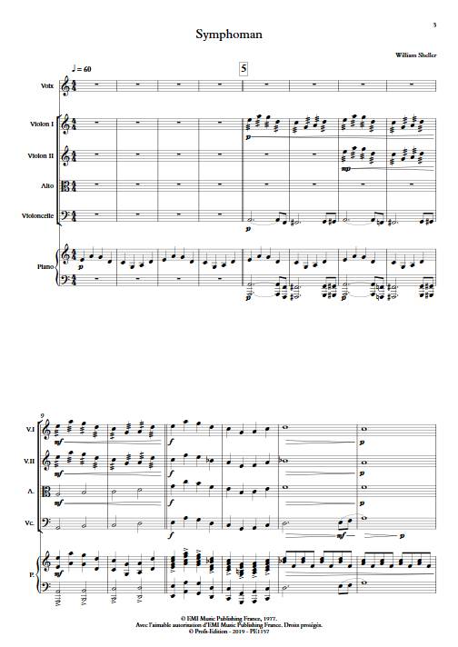 Symphoman - Chant et Quintette à Cordes - SHELLER W. - app.scorescoreTitle