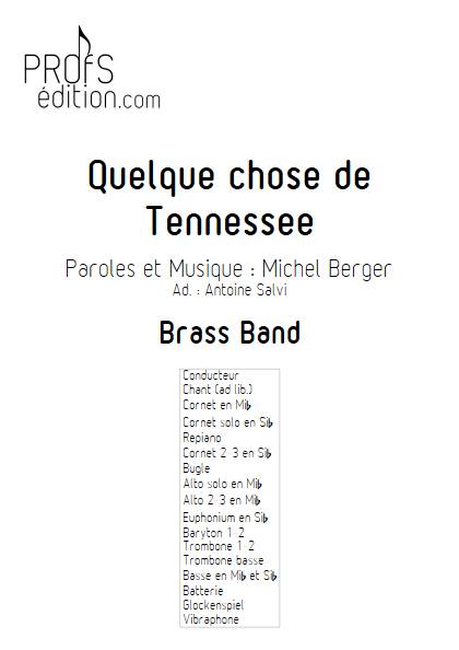 Quelque chose de tennesse - Brass Band - BERGER M. - front page