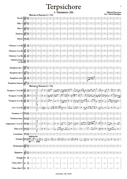 Terpsichore - Orchestre d'harmonie - PRAETORIUS M. - app.scorescoreTitle