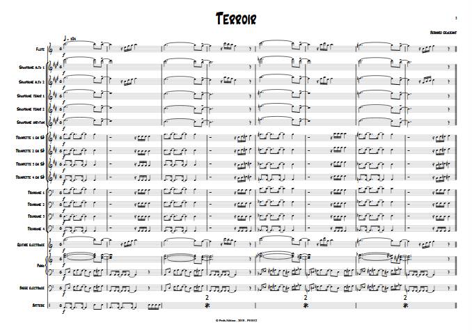 Terroir - Big Band - DEQUEANT B. - app.scorescoreTitle