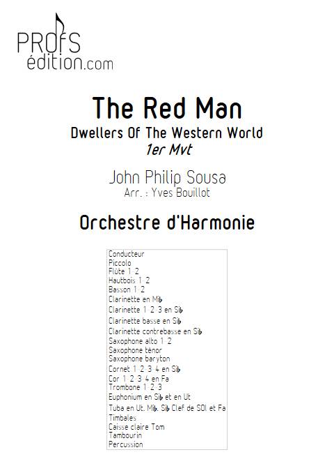 The Red Man - Orchestre d'harmonie - SOUSA J. P. - app.scorescoreTitle