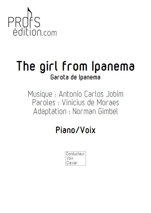 The girl from Ipanema - Piano Voix - JOBIM A. C. - front page