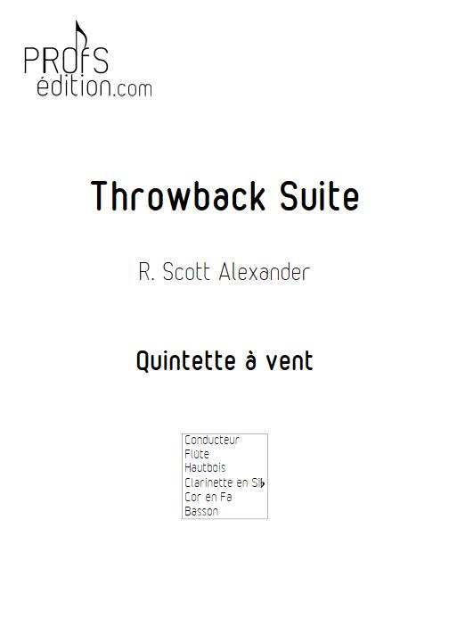 Throwback Suite - Quintette à vent - ALEXANDER R. S. - front page