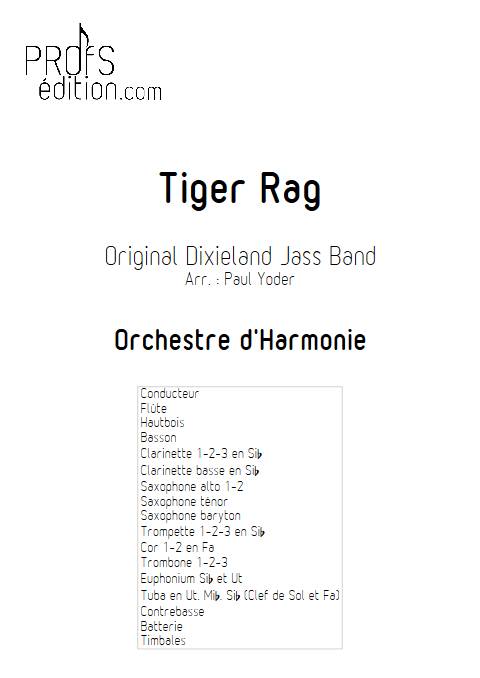 Tiger Rag - Orchestre d'harmonie - TRADITIONNEL AMERICAIN - front page