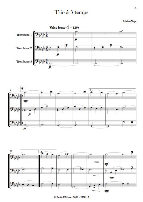 Trio à trois temps - Trio de Trombones - VEYS A. - app.scorescoreTitle