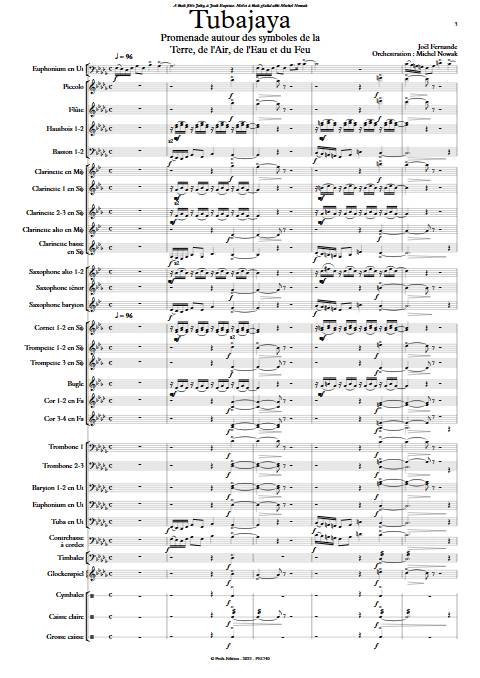Tubajaya - Orchestre d'harmonie - FERNANDE J. - app.scorescoreTitle