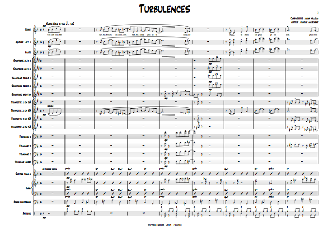 Turbulences - Big Band - VALLEJO A. - app.scorescoreTitle