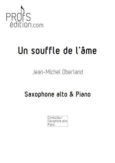 Un souffle de l'âme - Saxophone & Piano - OBERLAND J. M. - front page