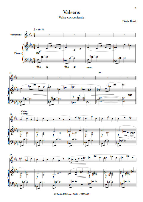 Valsens - Duo Vibraphone et Piano - BUREL D. - app.scorescoreTitle