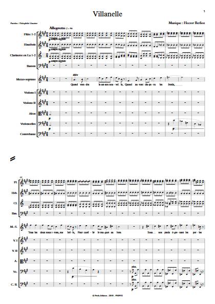 Villanelle - Chant & Orchestre Symphonique - BERLIOZ H. - app.scorescoreTitle