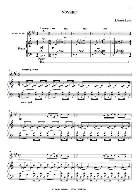 Voyage - Duo Saxophone Piano - LIBOUREL L. - app.scorescoreTitle