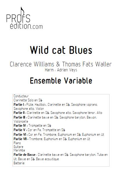 Wild cat Blues - Ensemble Variable - WILLIAMS C. & WALLER F. - front page