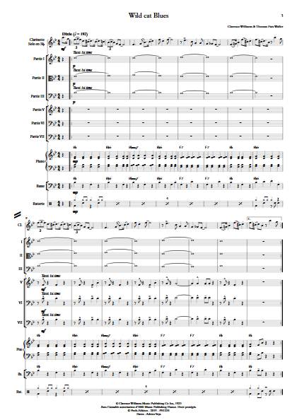Wild cat Blues - Ensemble Variable - WILLIAMS C. & WALLER F. - app.scorescoreTitle