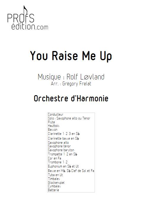 You raise me up - Orchestre d'harmonie - LOVLAND R. - front page