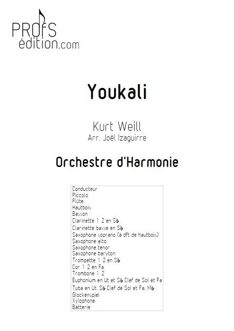 Youkali - Orchestre d'Harmonie - WEILL K. - front page