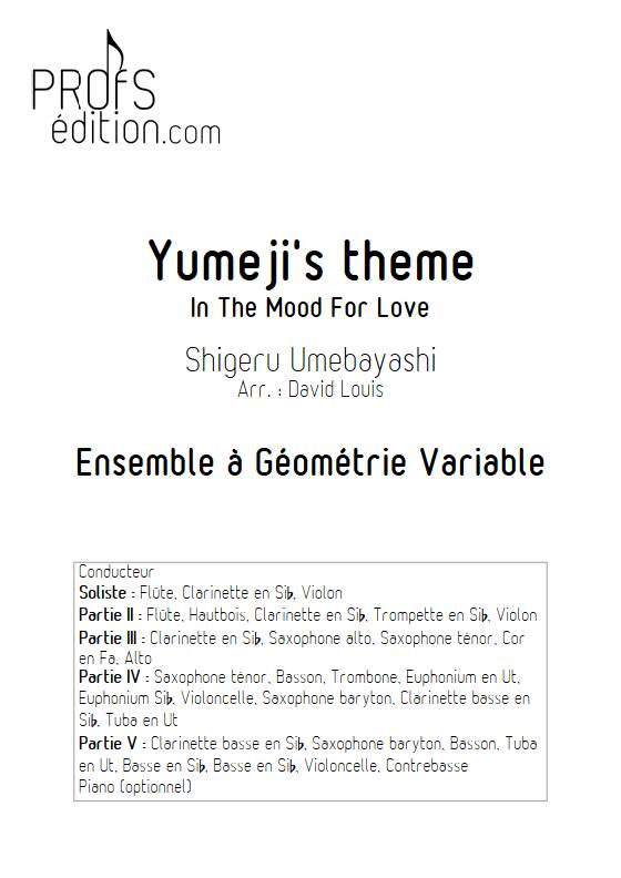 Yumeji's theme (in The Mood For Love) - Ensemble Variable - UMEBAYASHI S. - front page