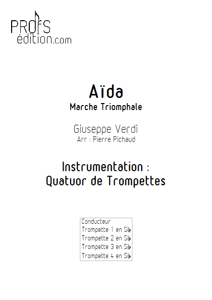Aïda - Quatuor de Trompettes - VERDI G. - front page