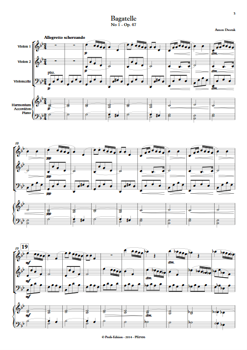 Bagatelle - Trio à Cordes et Clavier - DVORAK A. - app.scorescoreTitle