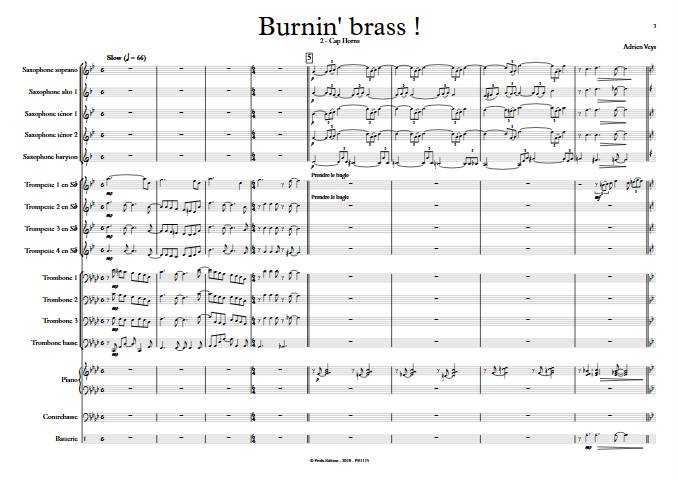 Burnin'Brass - Cap Horns - Big Band - VEYS A. - app.scorescoreTitle