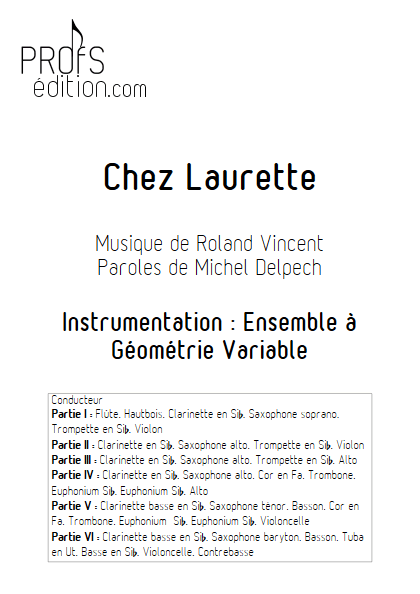 Chez Laurette - Ensemble Variable - TRADITIONNEL - front page