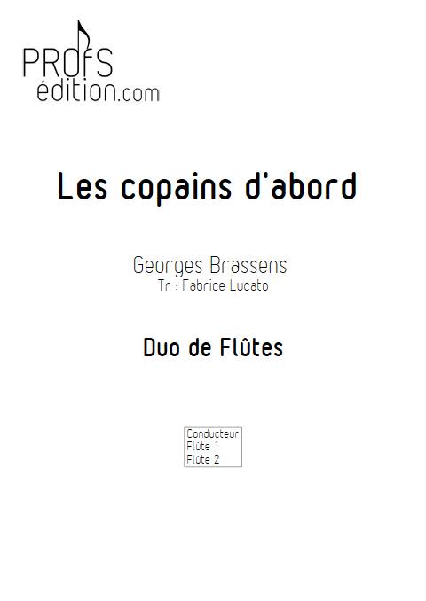 Les copains d'abord - Duo de Flûtes - BRASSENS G. - front page