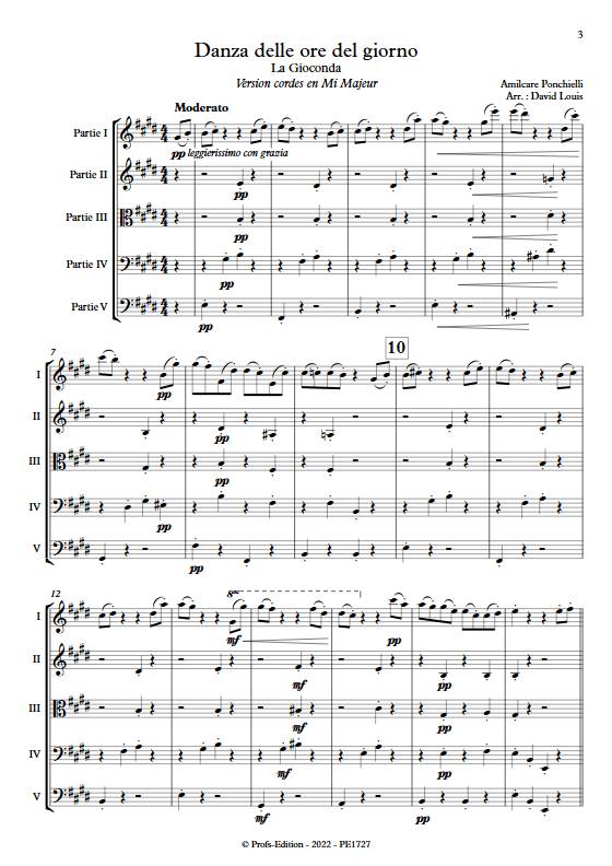 Danza delle ore del giorno, La Gioconda - Ensemble Variable - PONCHIELLI A. - app.scorescoreTitle