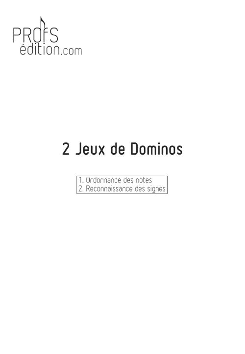 2 jeux de Dominos - Formation Musicale - LOUIS D. - front page