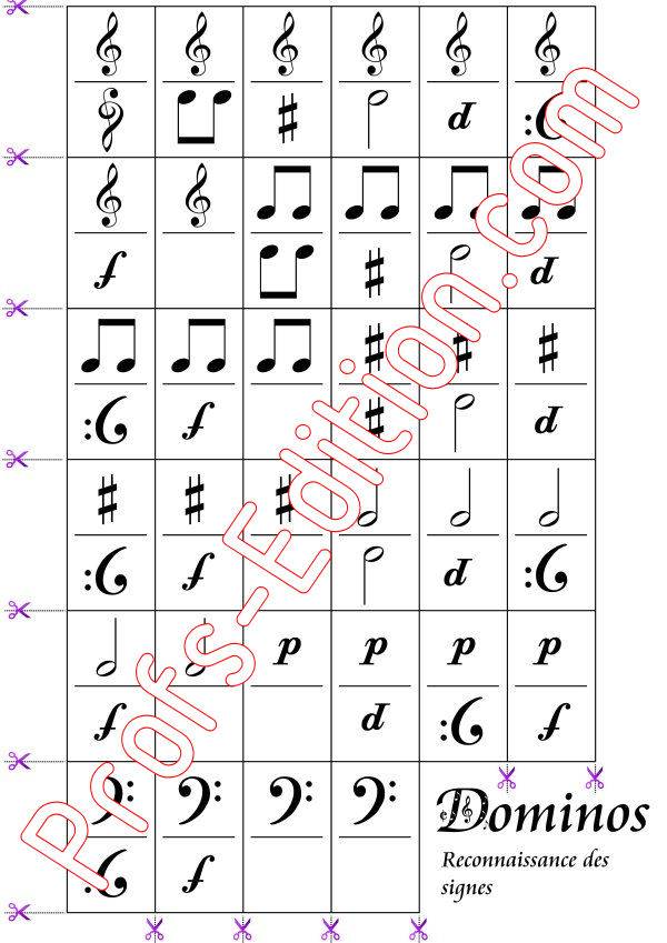 2 jeux de Dominos - Formation Musicale - LOUIS D. - app.scorescoreTitle