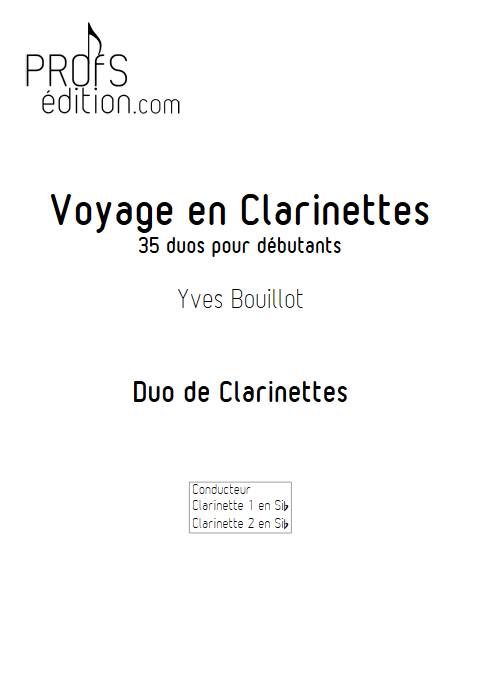 Voyage en Clarinettes - Duos de Clarinettes - BOUILLOT Y. - front page