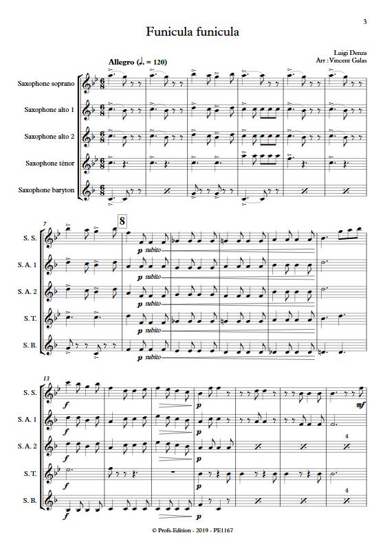 Funiculi funicula - Ensemble de Saxophones - DENZA L. - app.scorescoreTitle